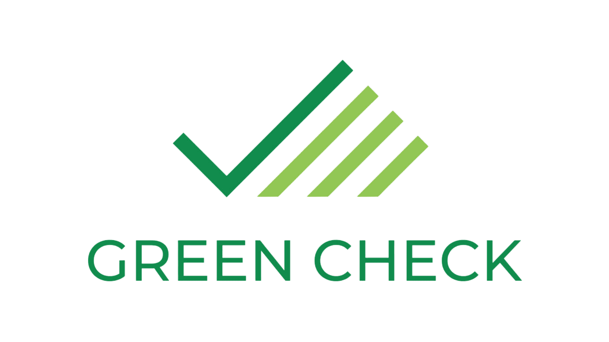 Green Check Verified Logo: dark and light green on white background. Green Check Verified is one of Meadow's trusted API partners.