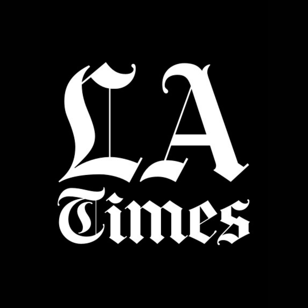 The Los Angeles Times logo features a classic, serif font, representing the newspaper's long history and commitment to in-depth journalistic reporting in Los Angeles and beyond.