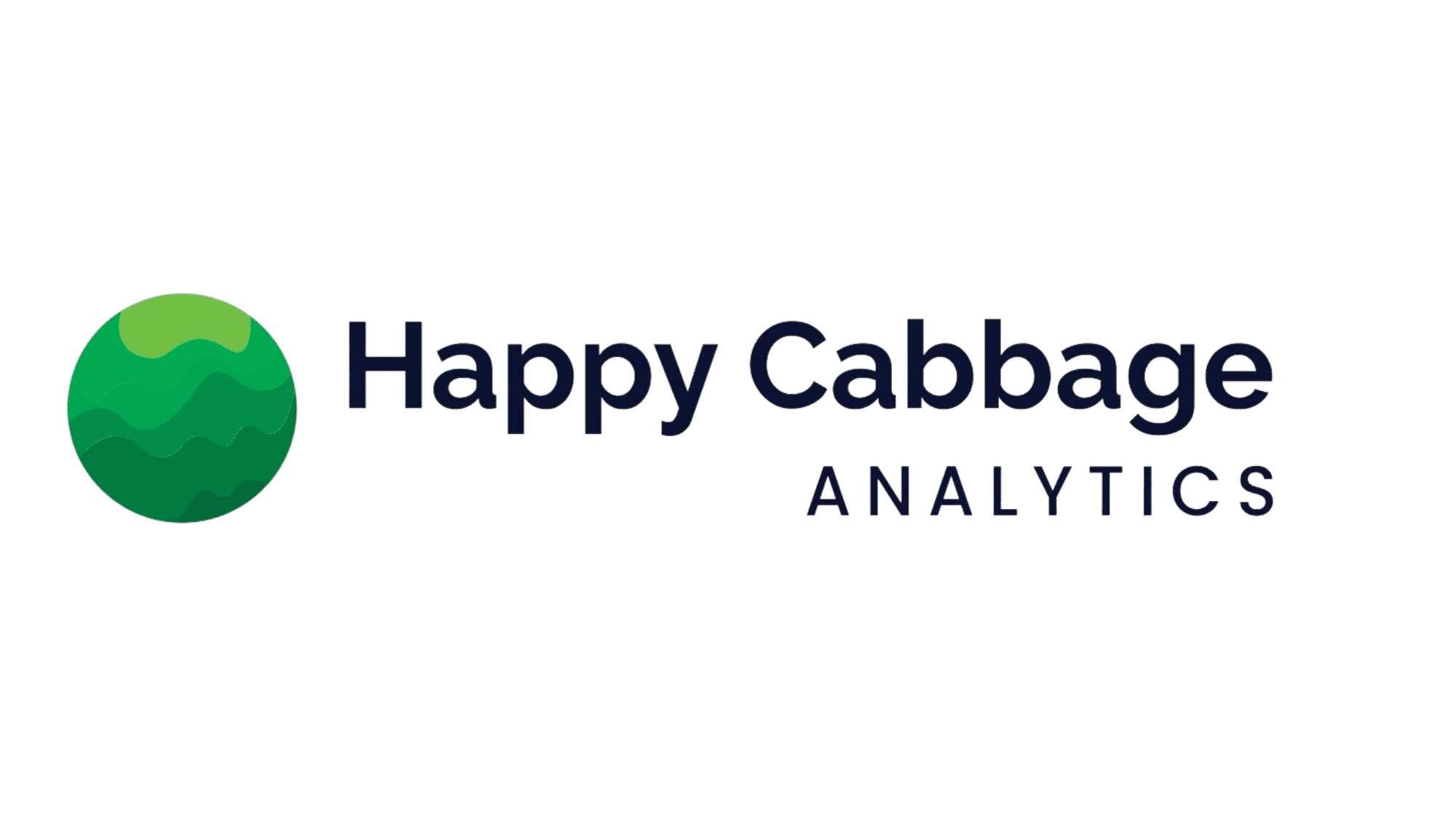 Happy Cabbage Analytics Logo: green & black. Happy Cabbage Analytics is one of Meadow's trusted API partners.