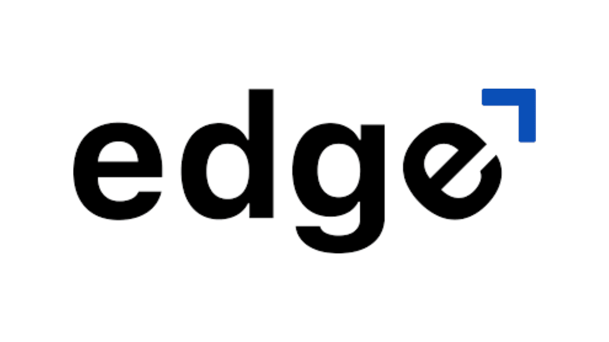 Edge (formerly EyeRate) Logo: blue & black. Edge (formerly EyeRate) is one of Meadow's trusted API partners.